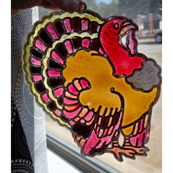 Vintage Thanksgiving Crystalline Window Decor Suncatcher by New Design Turkey - Picture 2 of 10